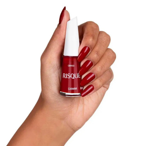 Esmalte Cremoso Risque Carmim 8 ML