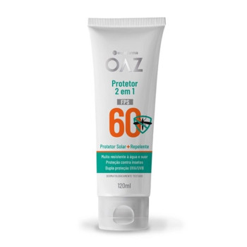 Protetor Solar + Repelente OAZ FPS 60 10% Deet 120ml