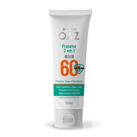 Protetor Solar + Repelente OAZ FPS 60 10% Deet 120ml