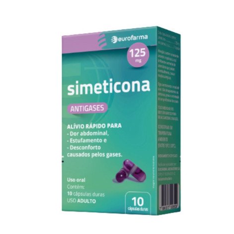 Simeticona 125mg com 10 Cápsulas Duras Genéricos Eurofarma