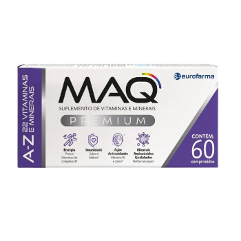MAQ Premium 30 Comprimidos Suplemento Vitamínico Mineral Eurofarma