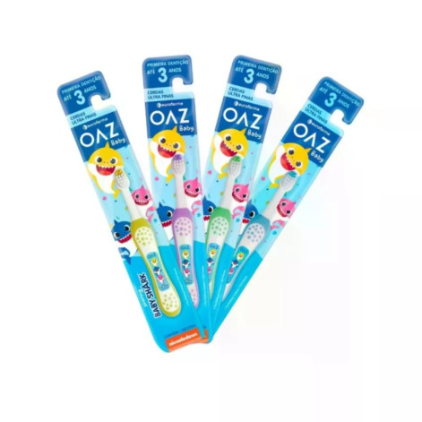 Escova Dental Infantil Baby Shark Cores Sortidas 1Un