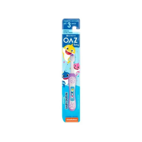 Escova Dental Infantil Baby Shark Cores Sortidas 1Un