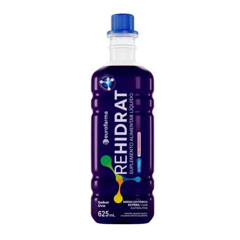 Bebida Isotônica Rehidrat com Eletrólitos Sabor Uva 625ml