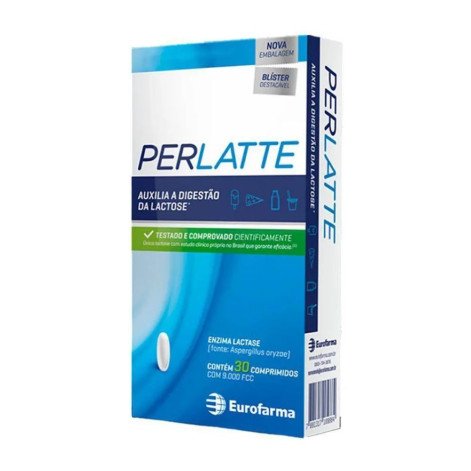 Perlatte Lactase 10.000FCC 30 Comprimidos Mastigáveis