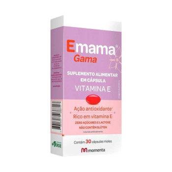 Suplemento Alimentar Emama Gama 30 Cápsulas Mole