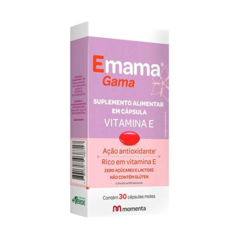 Suplemento Alimentar Emama Gama 30 Cápsulas Mole
