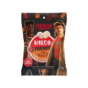 Pastilhas Valda Stranger Things Friends Morango E Laranja 25G