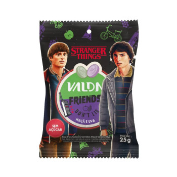 Pastilhas Valda Stranger Things Friends Uva E Maca 25G