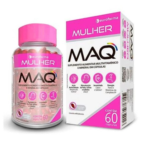 Suplemento Multivitamínico MAQ Mulher Eurofarma 60 Cápsulas
