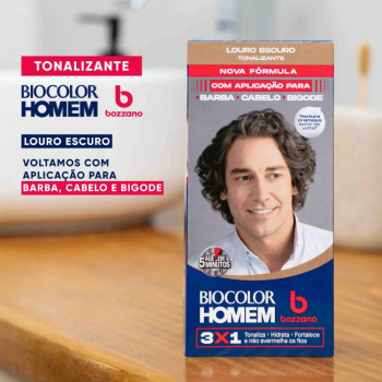 Tonalizante de Cabelo Biocolor Homem Bozzano - Louro Escuro