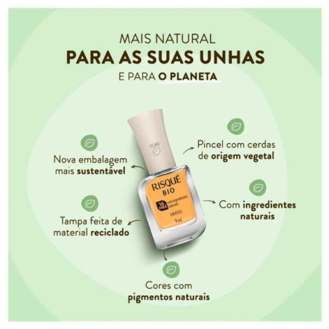 Esmalte Cremoso Risqué Bio 9ml Girassol