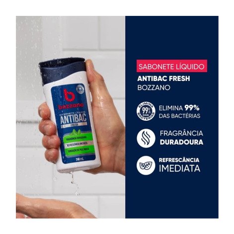 Sabonete Líquido Bozzano Antibácteriano Fresh 240ml