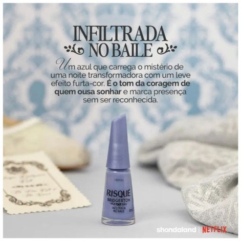 Esmalte Cremoso Risqué Bridgerton 8ml - Infiltrada no Baile