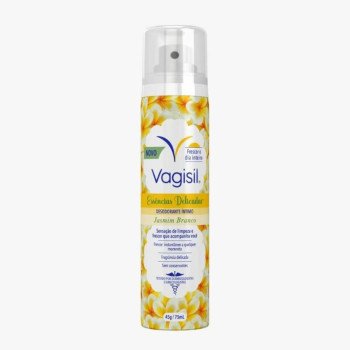 Desodorante Íntimo Vagisil Essências Delicadas Jasmim Branco 75ml