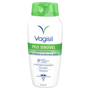 Vagisil Sabonete Íntimo em Gel Para Uso Diário Pele sensível 354ml