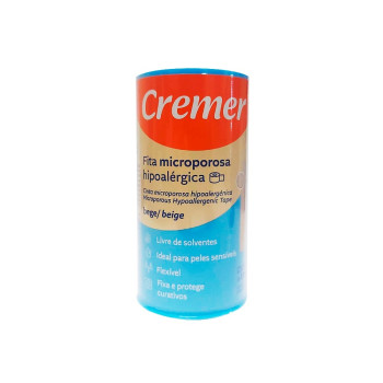 Fita Microporosa Bege Cremer 10cm x 4,5cm