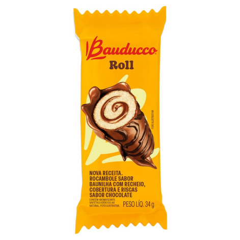 Roll Bauducco Baunilha Chocolate 34G