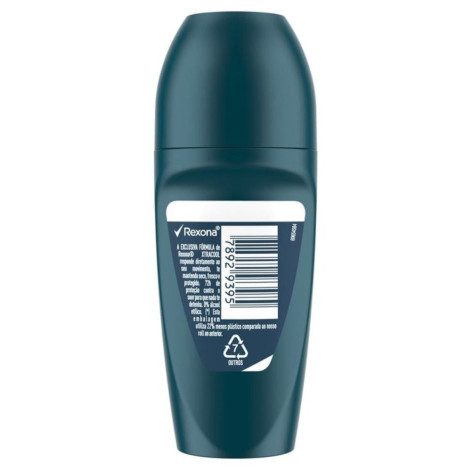 Desodorante Antitranspirante Roll-On Rexona Men Invisible 72h Sem Álcool 50ml