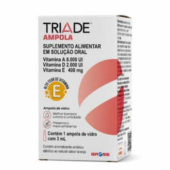 Suplemento Triade 1 Ampola de 3ml Sabor Laranja Gross