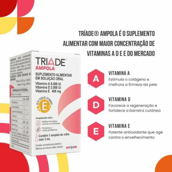 Suplemento Triade 1 Ampola de 3ml Sabor Laranja Gross