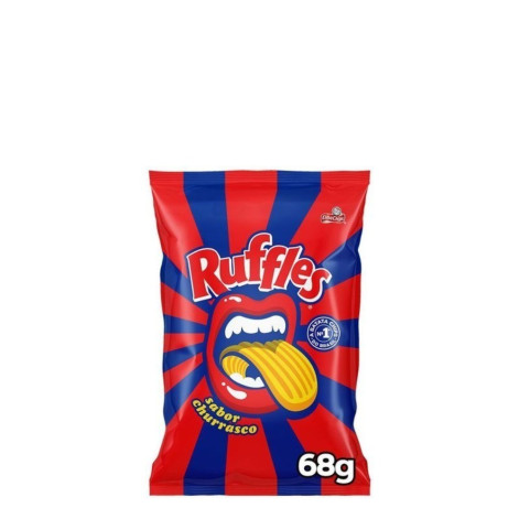 Batata Frita Ruffles Elma Chips Ondulada Churrasco 68g