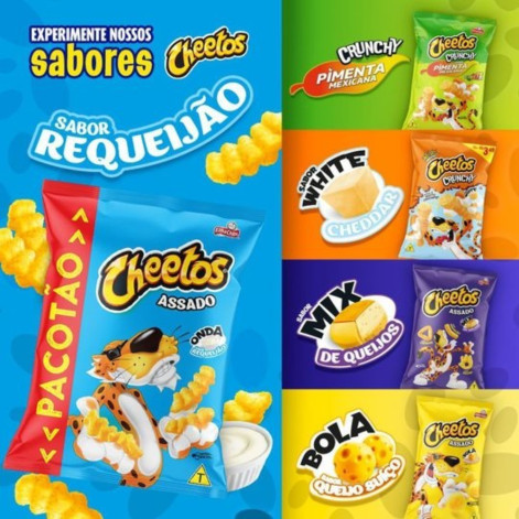 Salgadinho de Milho Onda Requeijão Elma Chips 105g Assado