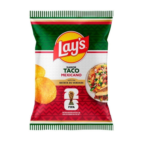 Batata Frita Lisa Lays Taco Mexicano 62g