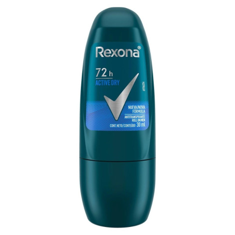 Desodorante Roll On Rexona Men Compact Active Dry 30ml