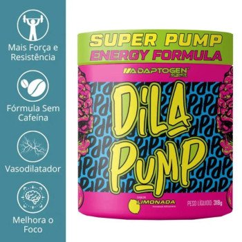 Pré-treino Dila Pump Energy Formula Sabor Manga e Laranja Com 318G Adaptogen