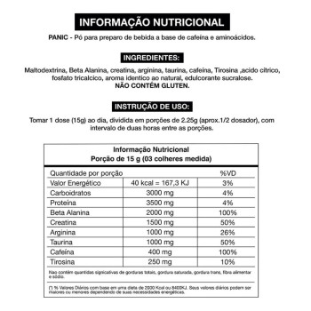 Pré-treino Adaptogen Science Panic Uva 300g