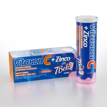 Vitaxon 7belo Vitamina C + Zinco 1g+10mg Com 10 Comprimidos Efervescentes