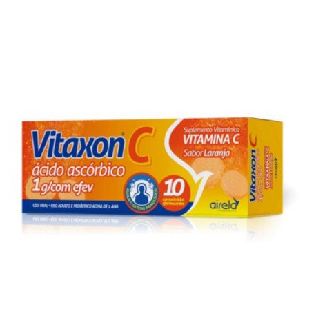 Suplemento Vitamina C Laranja Vitaxon Efervesc C10 - Airela