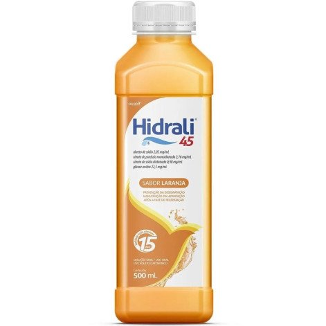 Hidrali 45 Solução de Uso Oral Sabor Laranja 500ml