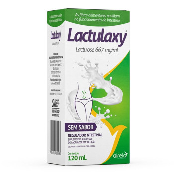 Lactulaxy Lactulose Sem Sabor Airela 120ml Suplemento Alimentar