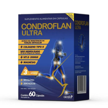 Condroflan Ultra 40mg + 50mcg + 63mg 60 Cápsulas