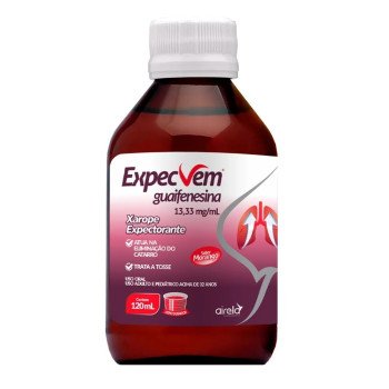 ExpecVem 200mg/15ml Xarope Expectorante Sabor Morango 120ml