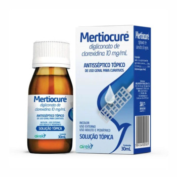 Mertiocure Solução Tópica Antisséptico 10mg/mL 30mL Airela
