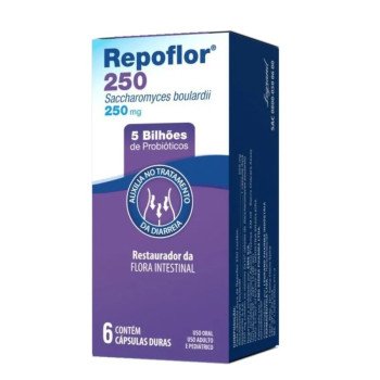 Probiótico Repoflor Legrand 250mg 6 cápsulas