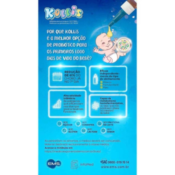 Suplemento Alimentar Gastrointestinal Pediátrico Kollis Gotas 8ml