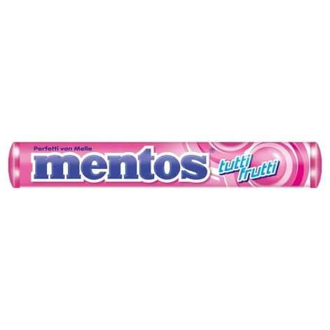 Mentos Stick Tutti Frutti Com 16 Unidades