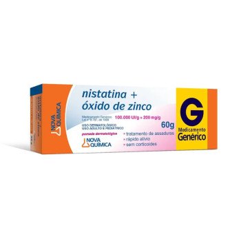 Genérico Nistatina + Oxido Zinco Pomada com 60g Nova Química