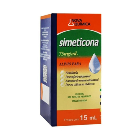 Genérico Simeticona 75mg/mL Gotas 15mL da Nova Química