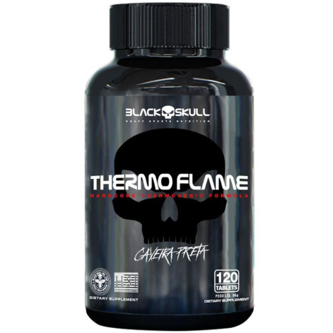 Termogênico Thermo Flame 120 Tabletes Black Skull