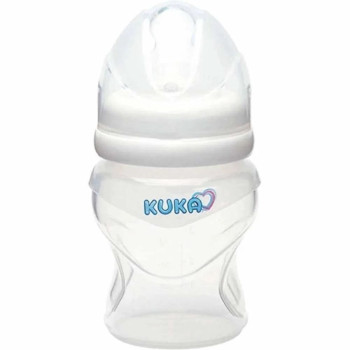 Mamadeira Soft Kuka 150ml Tamanho 1 0-6 Meses Branca