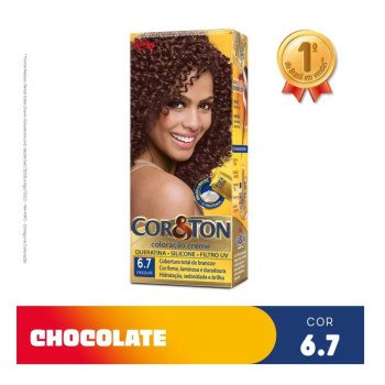 Tinta de Cabelo Permanente Cor&Ton Niely - 6.7 Chocolate