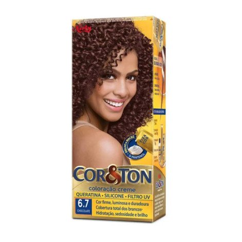 Tinta de Cabelo Permanente Cor&Ton Niely - 6.7 Chocolate