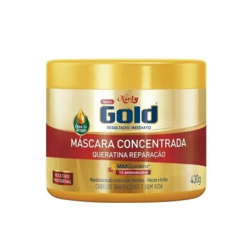 Máscara Concentrada Capilar Niely Gold Queratina Reparação 430g