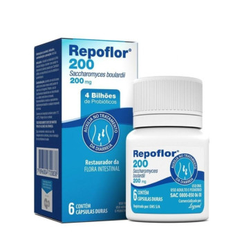 Repoflor 200mg Probiótico Legrand 6 Cápsulas
