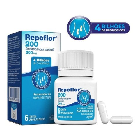 Repoflor 200mg Probiótico Legrand 6 Cápsulas